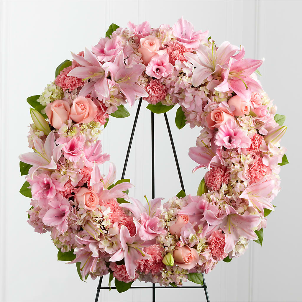 Loving Remembrance Wreath – D'FLOR FLOWERS BOUTIQUE, San Juan PR