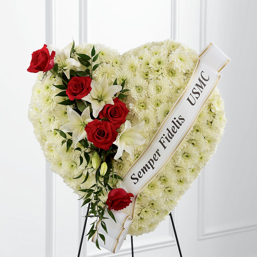 Heartfelt Hero Standing Heart – D'FLOR FLOWERS BOUTIQUE, San Juan PR