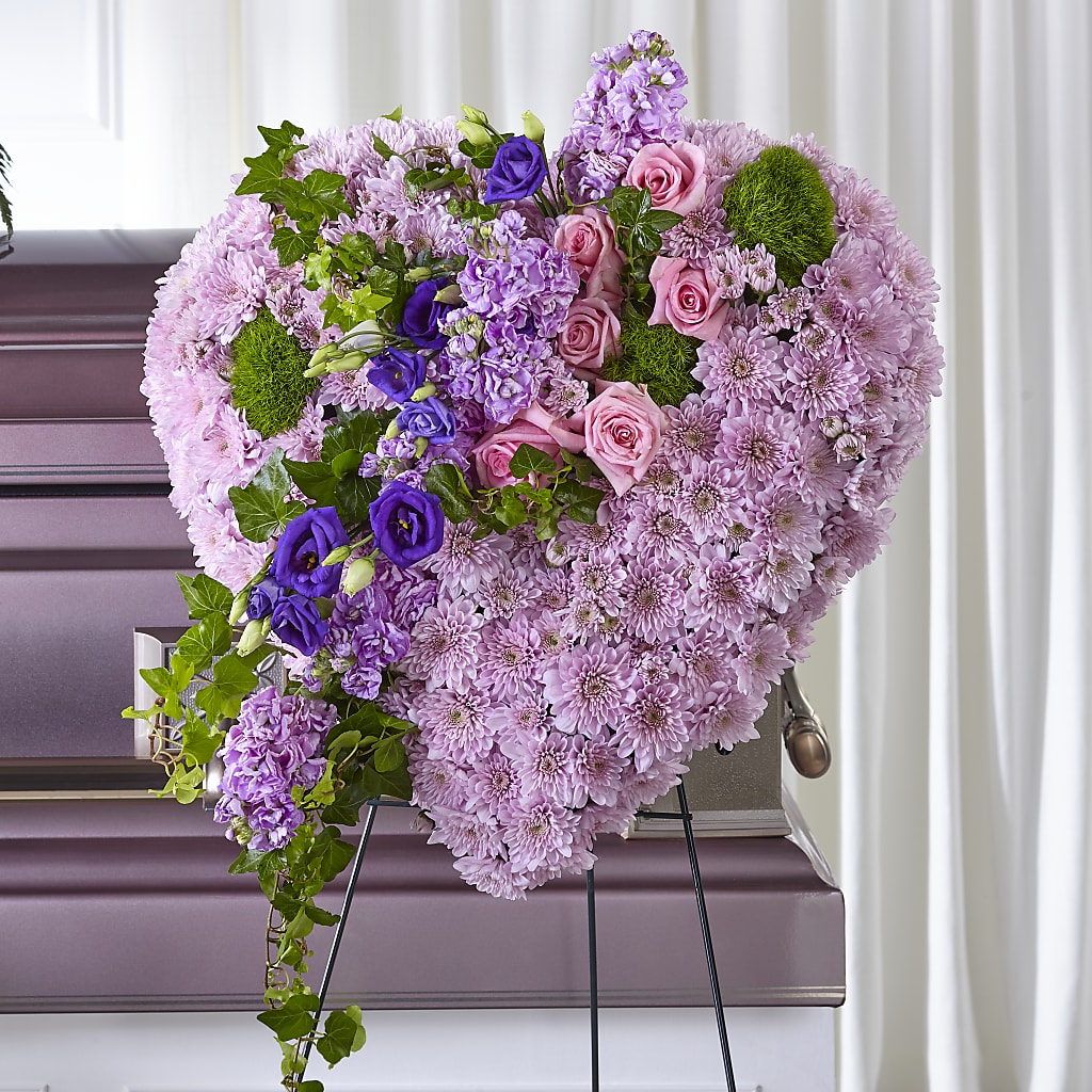 Treasured Love Standing Heart – D'FLOR FLOWERS BOUTIQUE, San Juan PR