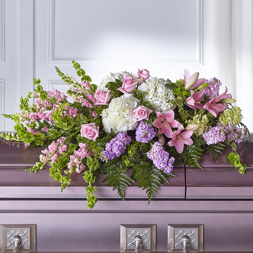Life's Gratitude Casket Spray – D'FLOR FLOWERS BOUTIQUE, San Juan PR