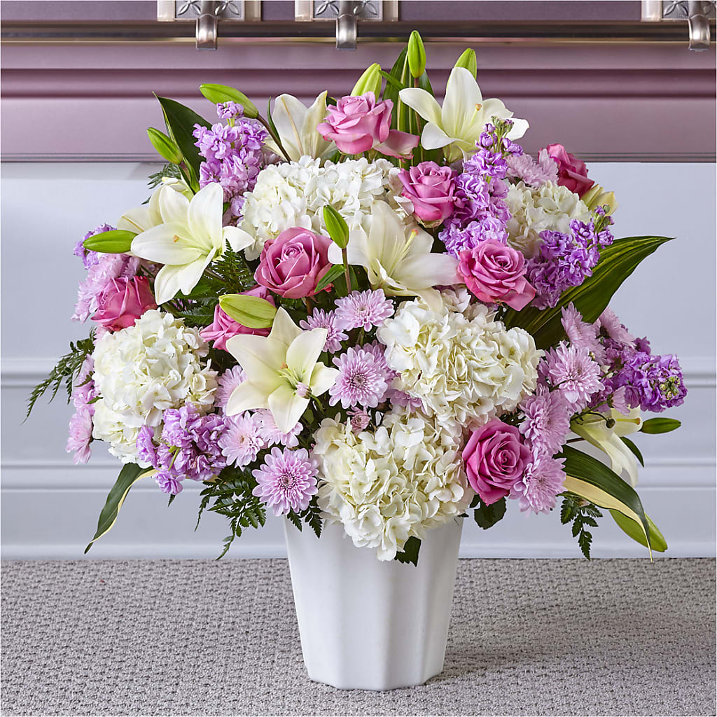 Heaven Sent Floor Basket – D'FLOR FLOWERS BOUTIQUE, San Juan PR