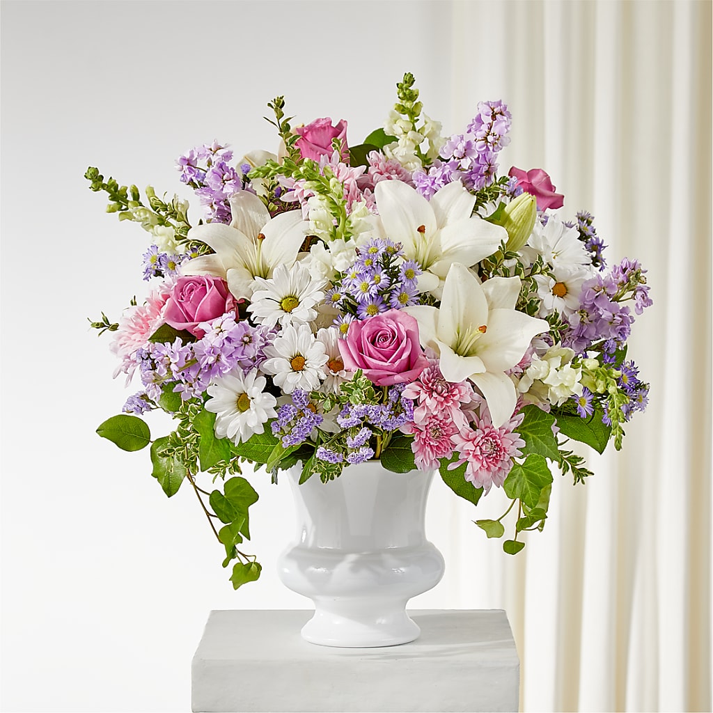 Remarkable Life Urn Arrangement – D'FLOR FLOWERS BOUTIQUE, San Juan PR