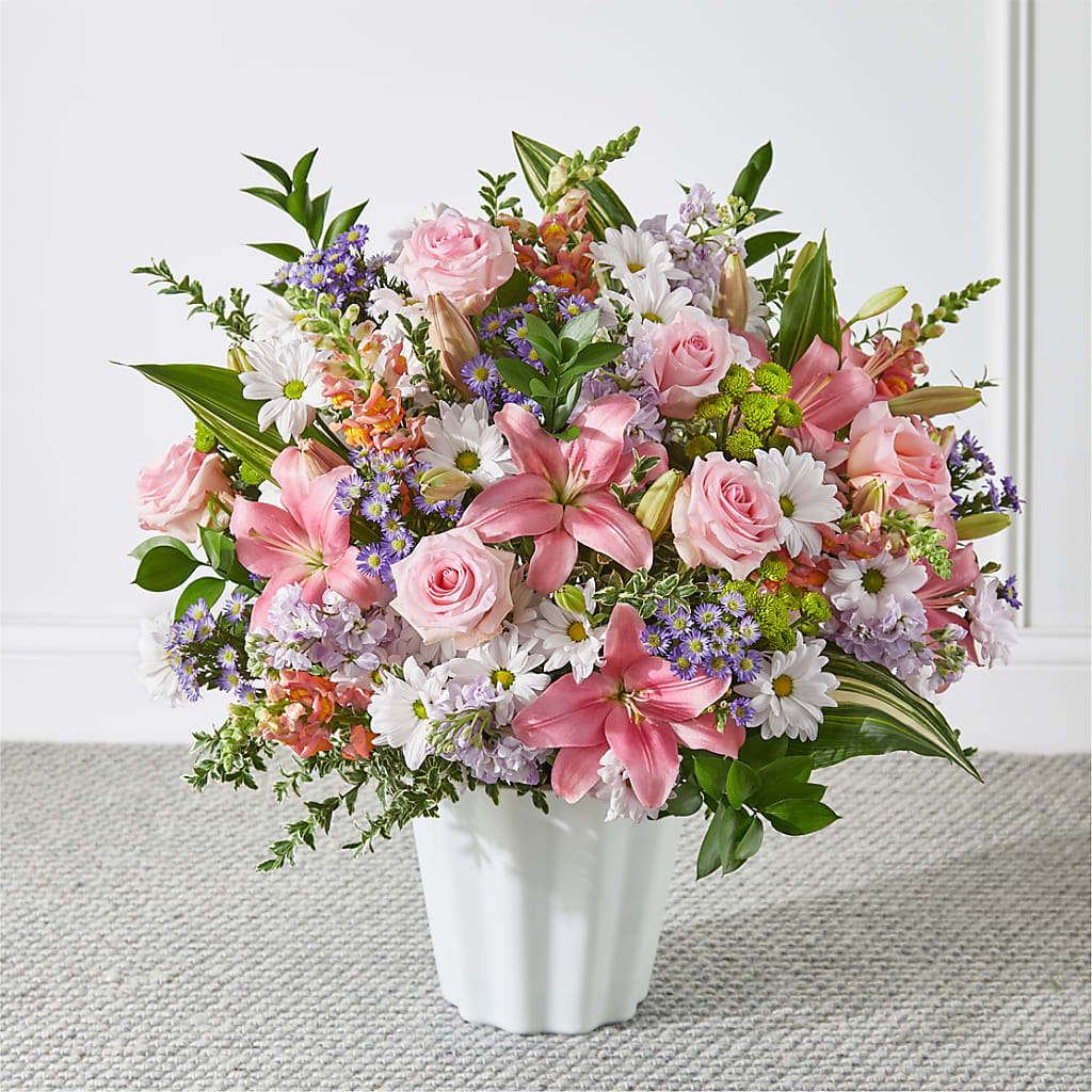 Abundant Compassion Floor Basket – D'FLOR FLOWERS BOUTIQUE, San Juan PR