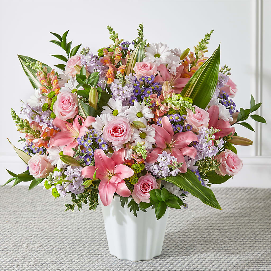 Abundant Compassion Floor Basket – D'FLOR FLOWERS BOUTIQUE, San Juan PR