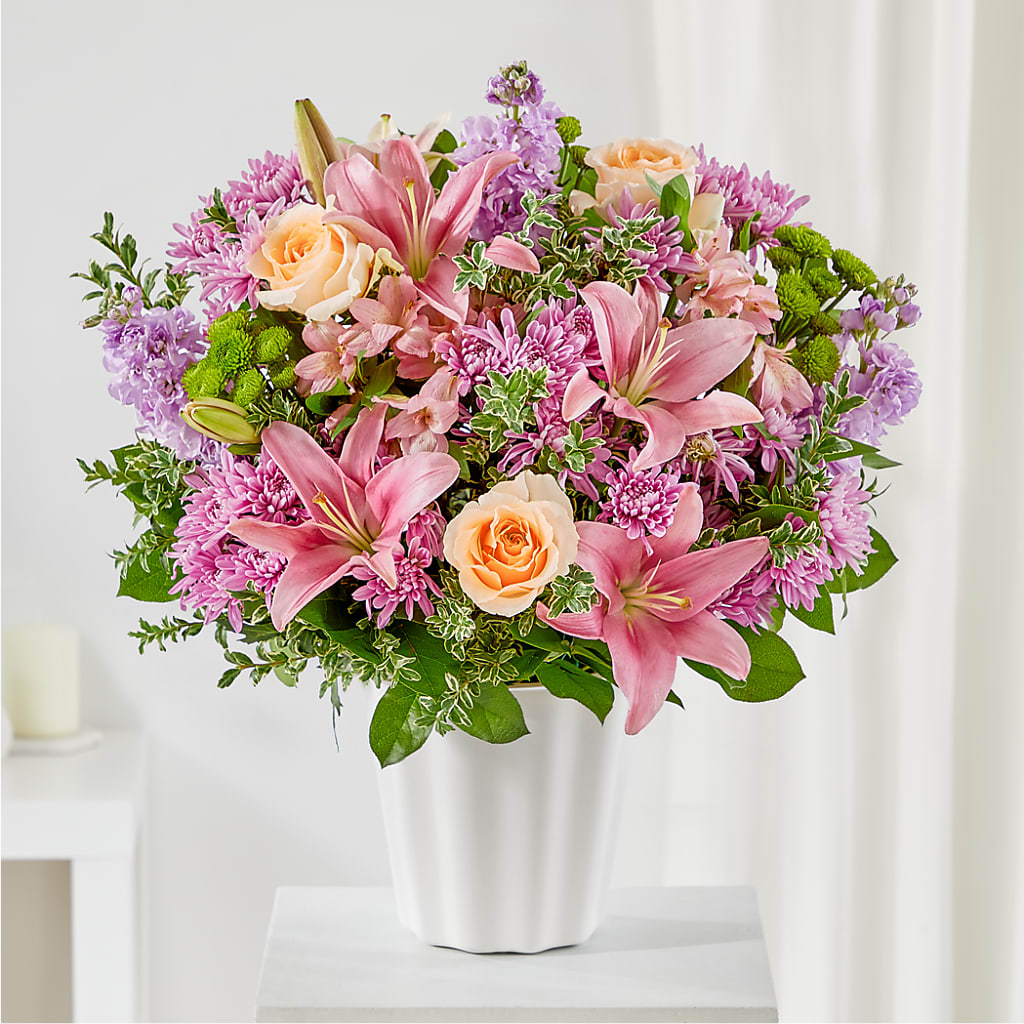 Supportive Embrace Tabletop Basket – D'FLOR FLOWERS BOUTIQUE, San Juan PR