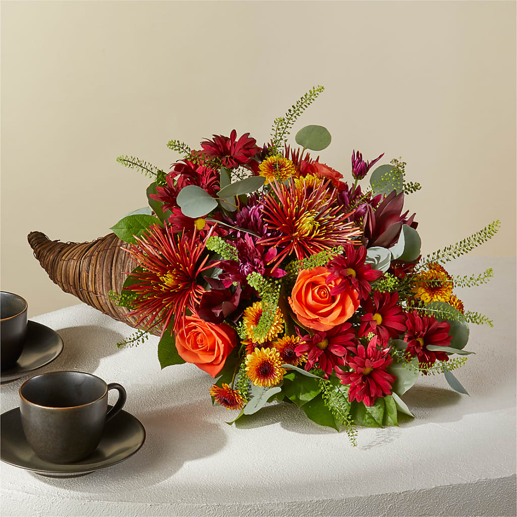 Autumn Herald Cornucopia – D'FLOR FLOWERS BOUTIQUE, San Juan PR