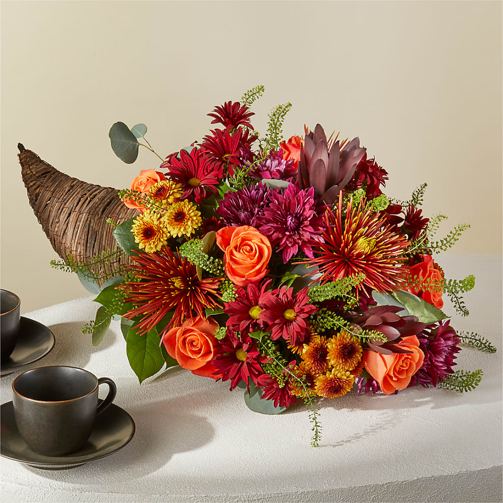 Autumn Herald Cornucopia – D'FLOR FLOWERS BOUTIQUE, San Juan PR