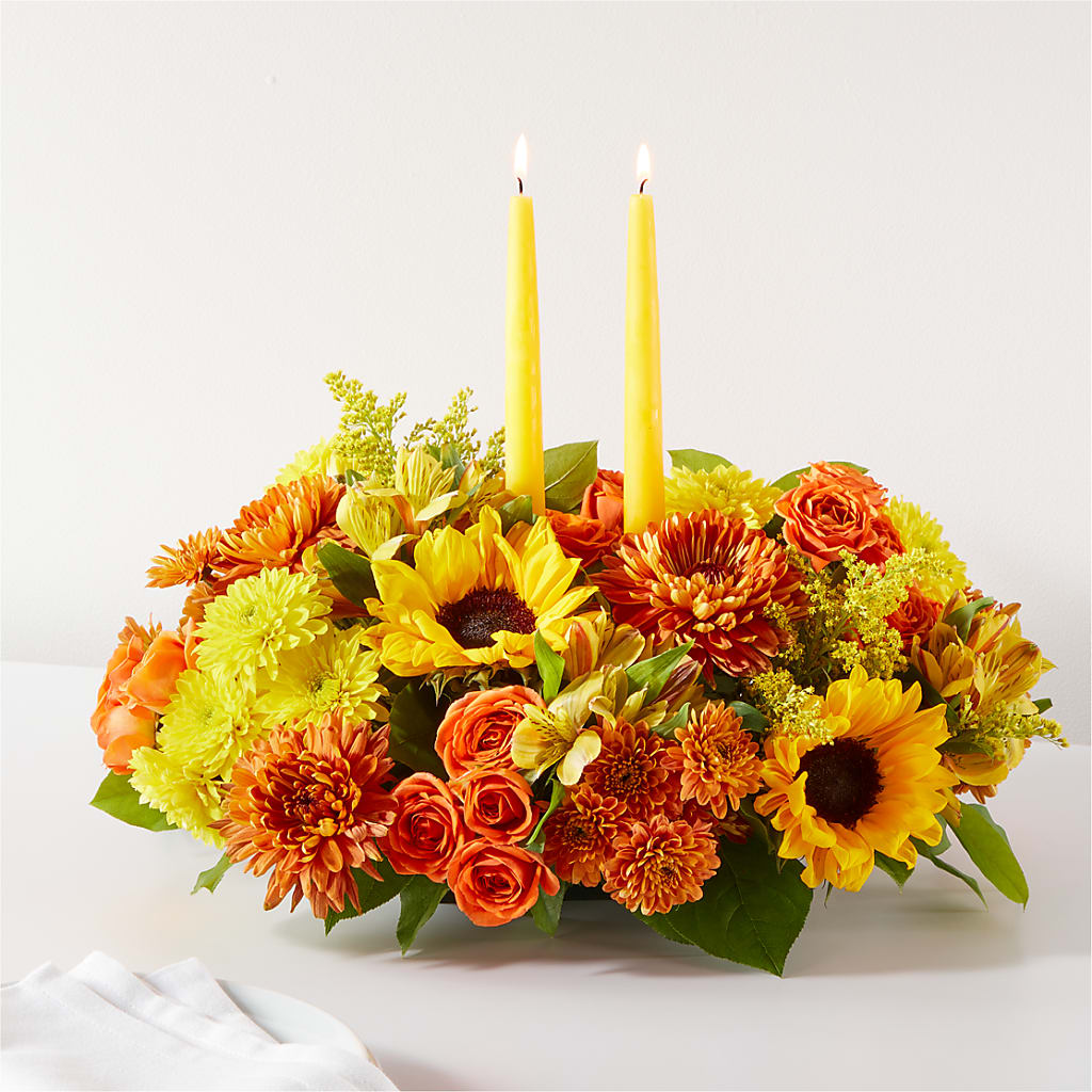 Autumn Harmony Centerpiece – D'FLOR FLOWERS BOUTIQUE, San Juan PR