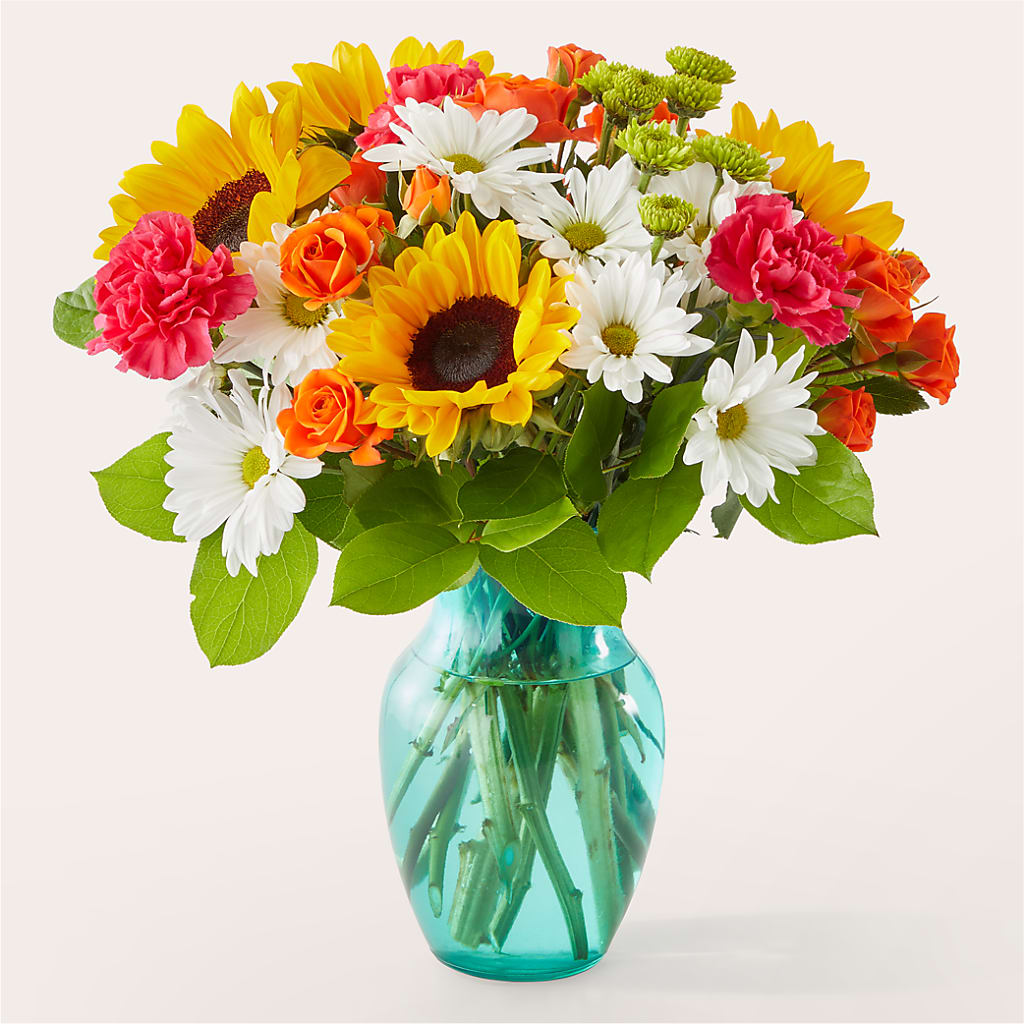 Sun-drenched Blooms Bouquet – D'FLOR FLOWERS BOUTIQUE, San Juan PR