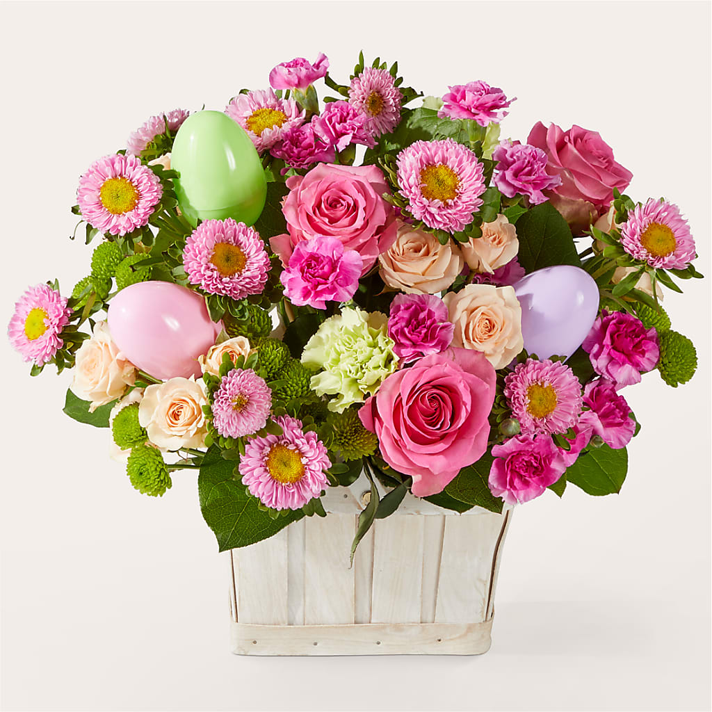 Get Eggcited Basket – D'FLOR FLOWERS BOUTIQUE, San Juan PR