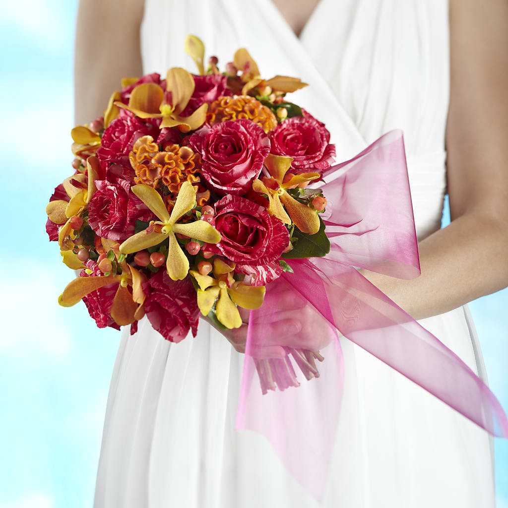 Brilliant Shades of Love Bouquet – D'FLOR FLOWERS BOUTIQUE, San Juan PR