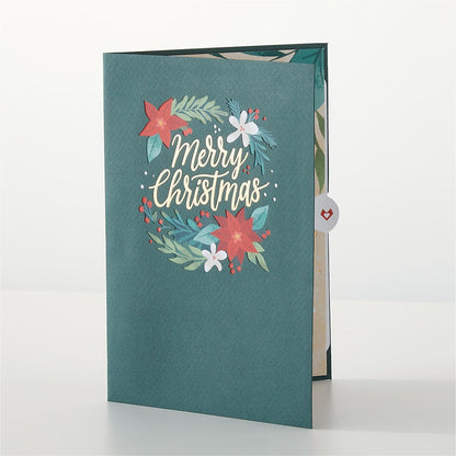 Happiest Holidays Poinsettia and Lovepop Card – D'FLOR FLOWERS AND GIFTS SHOP INC, San Juan PR