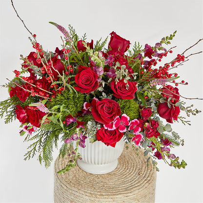 Big Red Bow Bouquet – D'FLOR FLOWERS AND GIFTS SHOP INC, San Juan PR