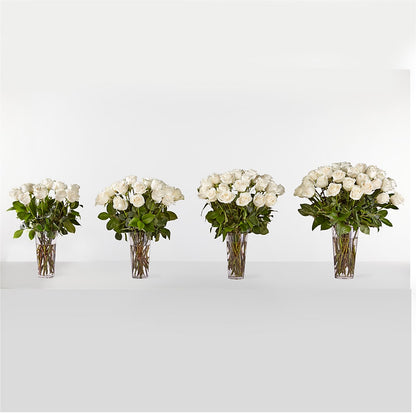 Long Stem White Rose Bouquet – D'FLOR FLOWERS AND GIFTS SHOP INC, San Juan PR
