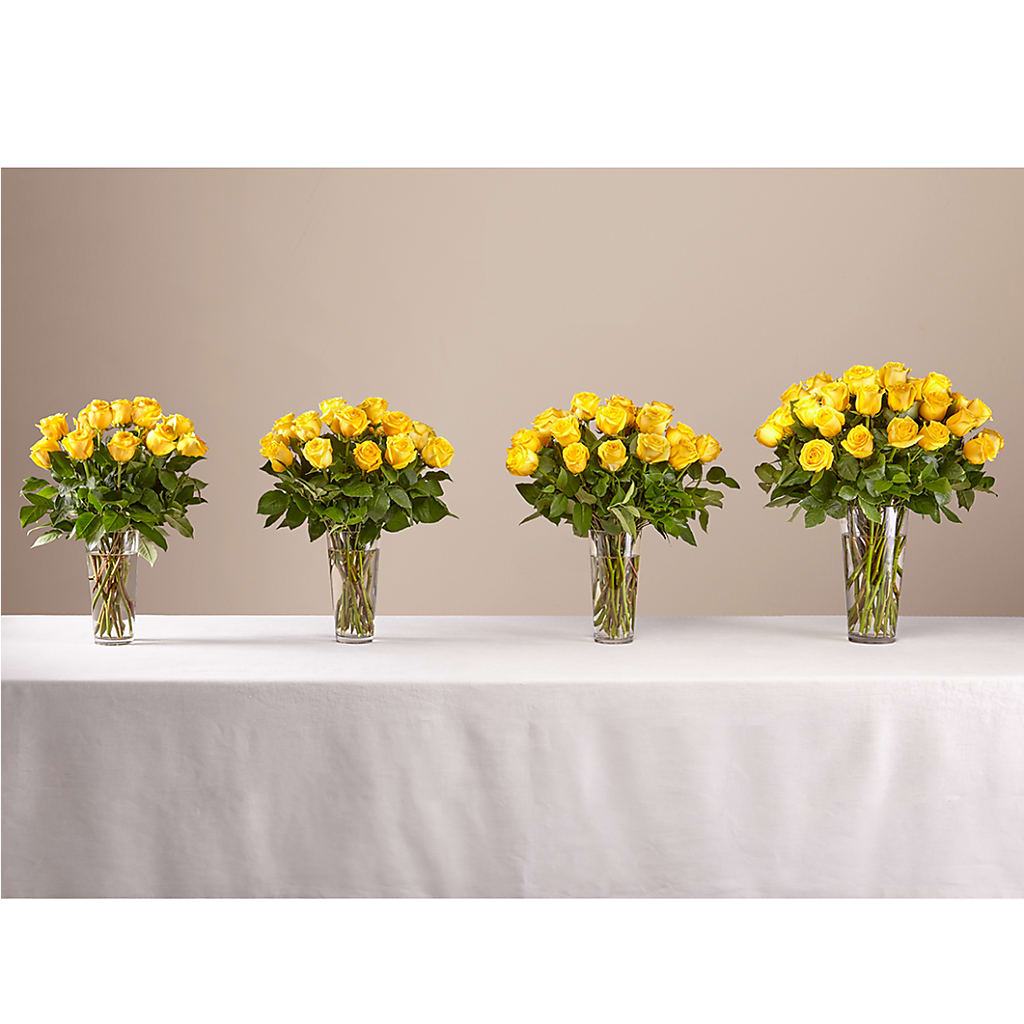 Long Stem Yellow Rose Bouquet – D'FLOR FLOWERS AND GIFTS SHOP INC, San Juan PR