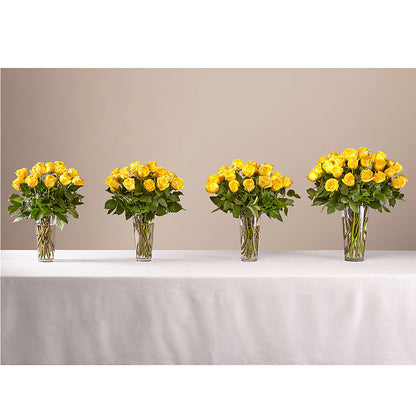 Long Stem Yellow Rose Bouquet – D'FLOR FLOWERS AND GIFTS SHOP INC, San Juan PR