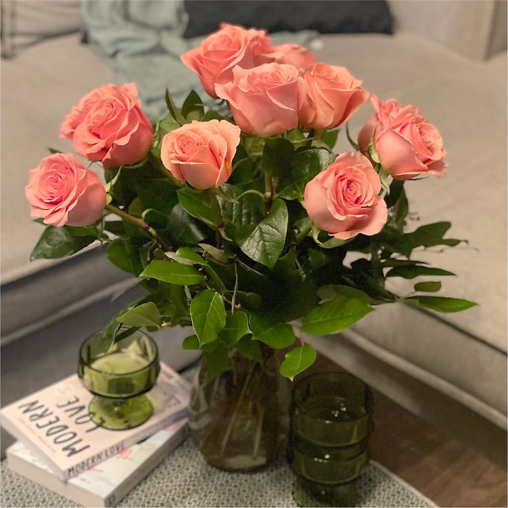 Long Stem Pink Rose Bouquet – D'FLOR FLOWERS AND GIFTS SHOP INC, San Juan PR
