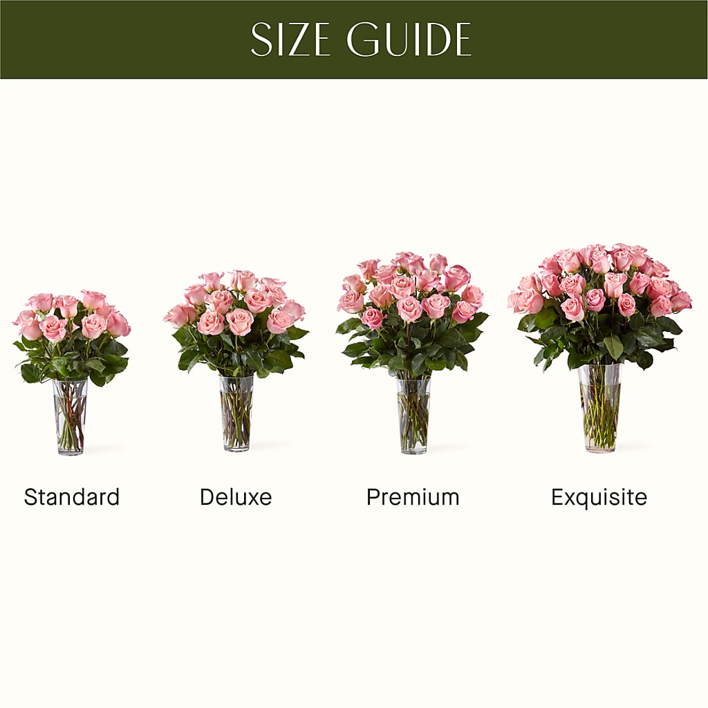 Long Stem Pink Rose Bouquet – D'FLOR FLOWERS AND GIFTS SHOP INC, San Juan PR