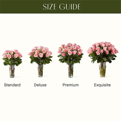 Long Stem Pink Rose Bouquet – D'FLOR FLOWERS AND GIFTS SHOP INC, San Juan PR