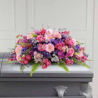 Glorious Garden Casket Spray – D'FLOR FLOWERS BOUTIQUE, San Juan PR