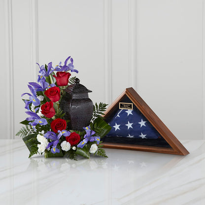 Patriotic Tribute Arrangement – D'FLOR FLOWERS BOUTIQUE, San Juan PR