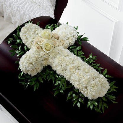 Peaceful Memories Casket Spray (Standard) – D'FLOR FLOWERS BOUTIQUE, San Juan PR