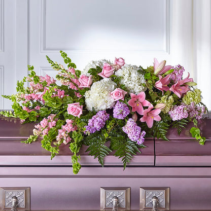 Life's Gratitude Casket Spray – D'FLOR FLOWERS BOUTIQUE, San Juan PR