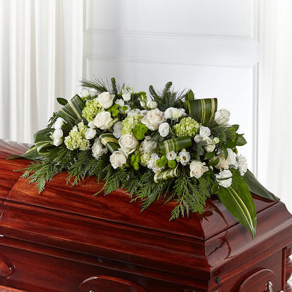 Hopeful Gesture Casket Spray – D'FLOR FLOWERS BOUTIQUE, San Juan PR