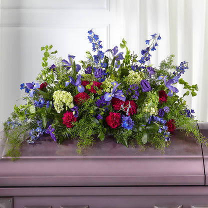 Always Treasured Casket Spray – D'FLOR FLOWERS BOUTIQUE, San Juan PR
