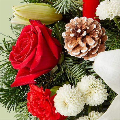 Seasonal Festivities Centerpiece – D'FLOR FLOWERS AND GIFTS SHOP INC, San Juan PR