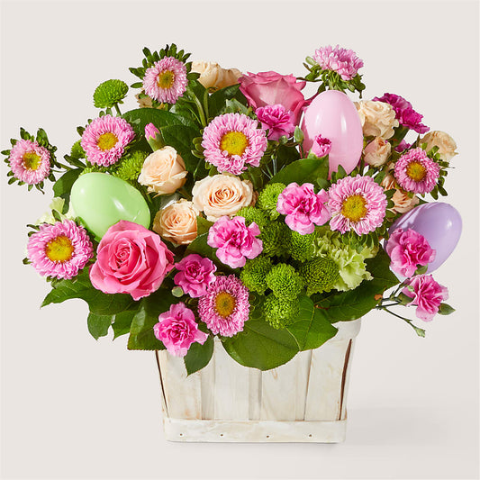 Get Eggcited Basket – D'FLOR FLOWERS BOUTIQUE, San Juan PR
