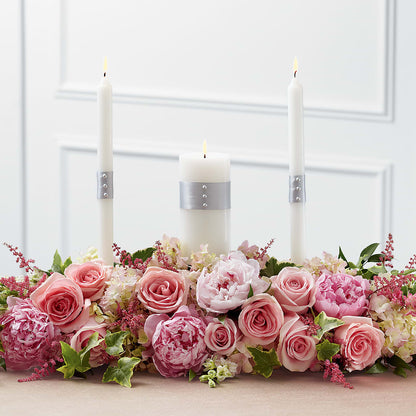 Worldwide Romance Unity Candle Arrangement – D'FLOR FLOWERS BOUTIQUE, San Juan PR