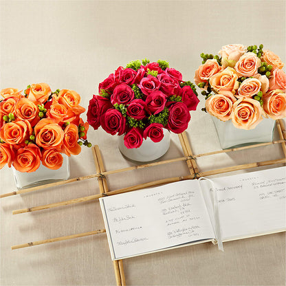 Dawn Rose Centerpiece – D'FLOR FLOWERS BOUTIQUE, San Juan PR