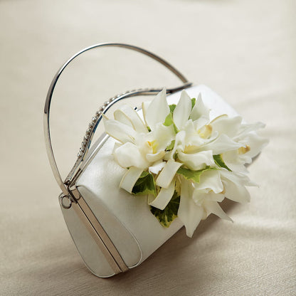 White Purse Decor – D'FLOR FLOWERS BOUTIQUE, San Juan PR