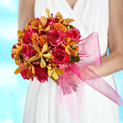 Brilliant Shades of Love Bouquet – D'FLOR FLOWERS BOUTIQUE, San Juan PR